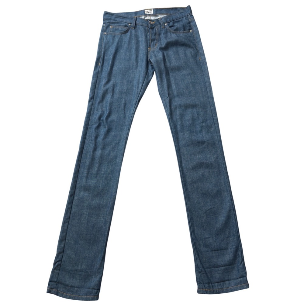 Naked & Famous SkinnyGuy Mid Blue Organic Denim Jeans Mens 31x35 Selvedge kk07